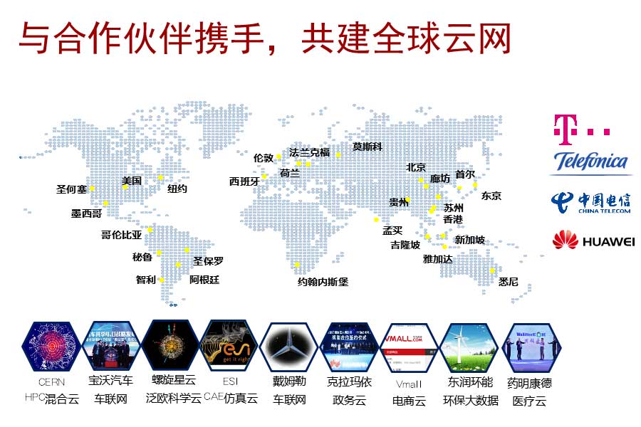 中国公有云企业华为全球机房数据中心部署图