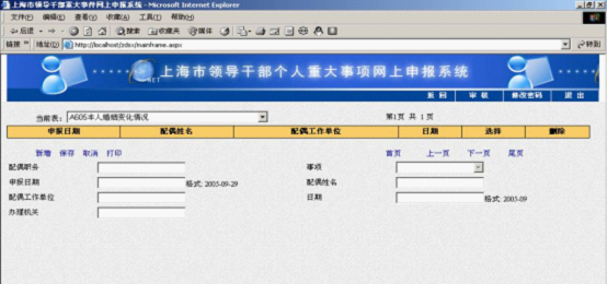 锐科领导干部重大事项申报管理系统